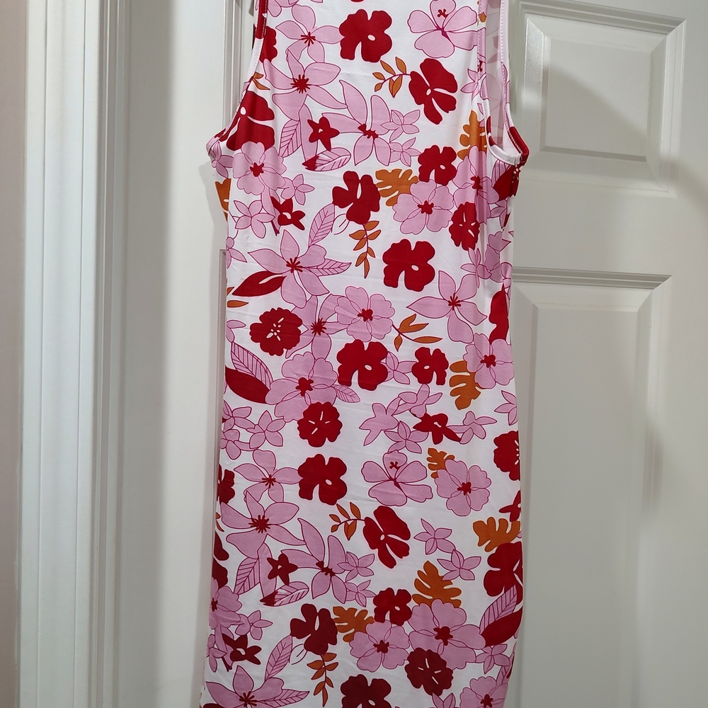 SHEIN Light Pink Floral Dress